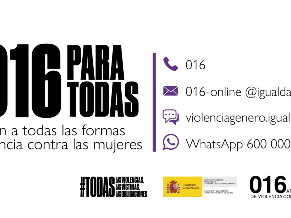 El 016 es un teléfono gratuito, confidencial y 24 horas para las víctimas de violencia de género.